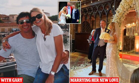 Gary Speed's widow Louise marries millionaire property developer at castle in Cheshire | Daily Mail Online