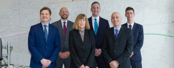 David Clarke estate agents team inside Herne Bay office