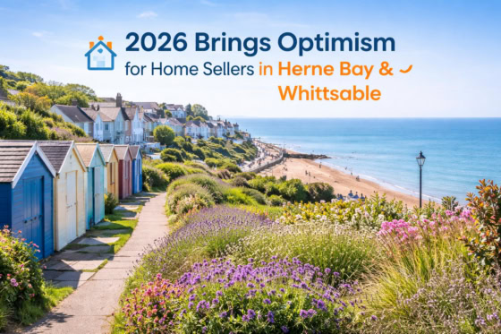 Herne Bay and Whitstable coastal homes as the property market outlook improves for sellers in 2026